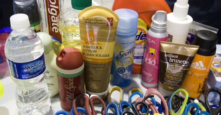 Produits interdits en cabine