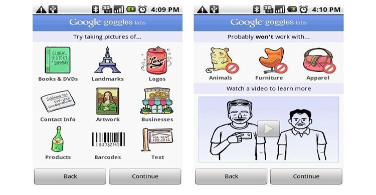 google Goggles - knowyourmobile