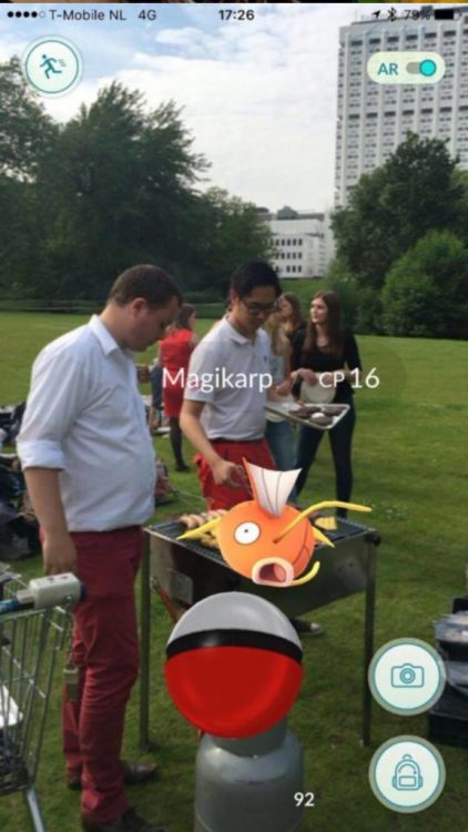 Pokémon sur un barbecue - Magikarp