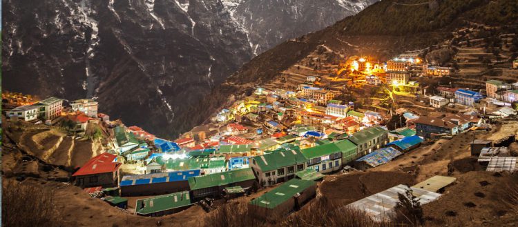 Bazar de Namche, Népal