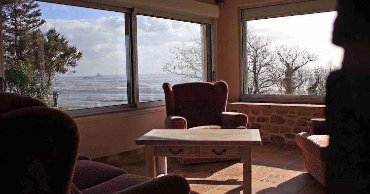 Grande Villa avec vue sur la Baie du Mt St Michel, Champeaux, Basse-Normandie, France, Airbnb