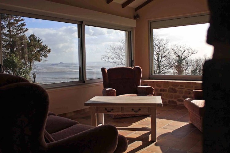 Grande Villa avec vue sur la Baie du Mt St Michel, Champeaux, Basse-Normandie, France, Airbnb