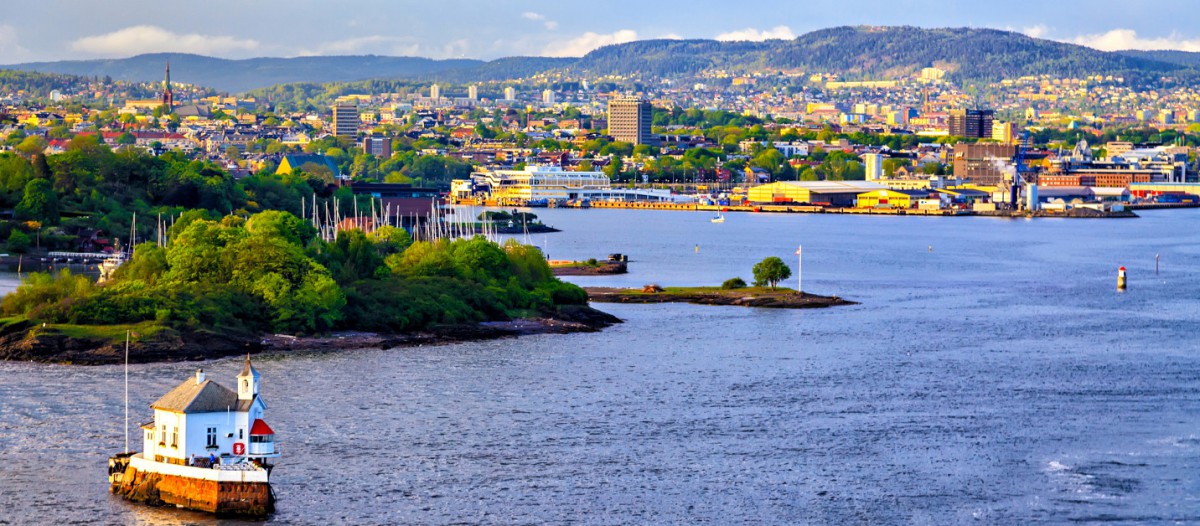 Maison sur l'eau à Oslo, Norvège