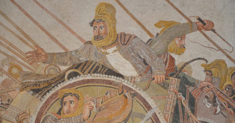 Mosaïque de la Maison du Faune (Pompei) Bataille entre Alexandre le Grand et Darius III