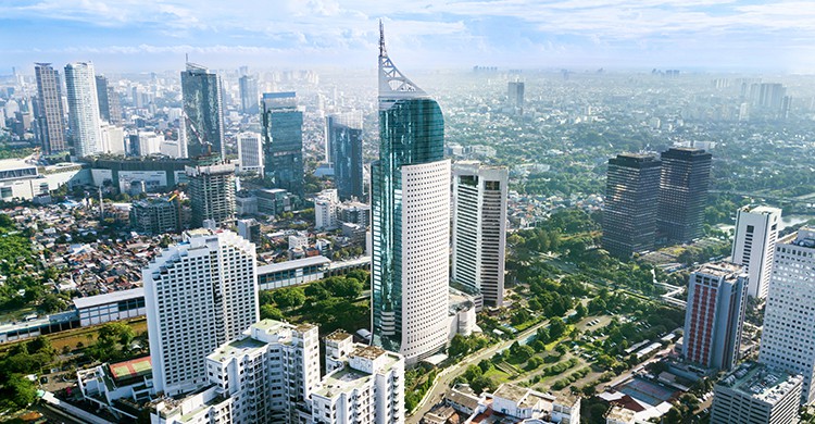 Vue sur la skyline de Jakarta en Indonésie (Istock)