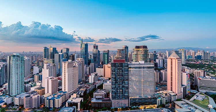 Vue sur la skyline de Manille en Philippines (Istock)