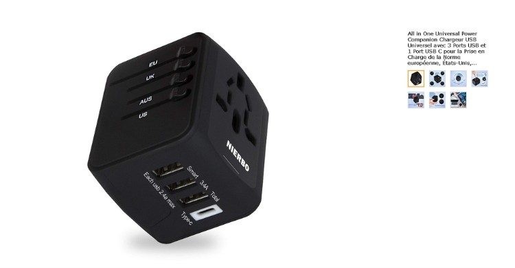 Adaptateur universel- 150 pays (Amazon.fr)