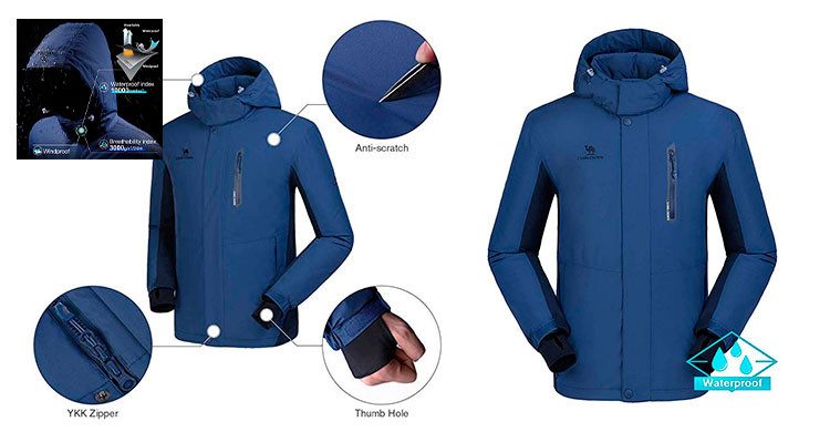 CAMEL CROWN Veste Imperméable pour Homme (Amazon.fr)